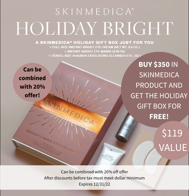 Buy $350 in SkinMedica products and get the SkinMedica brightening kit