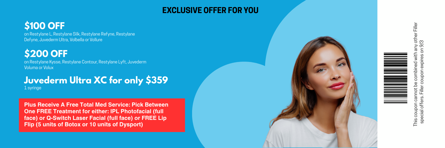$100 OFF (6 x 2 in) (2)