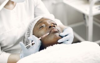 woman receiving botox treatment at a med spa