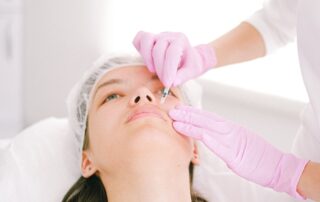 Med spa patient getting injection