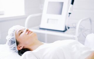 Med spa patient on table